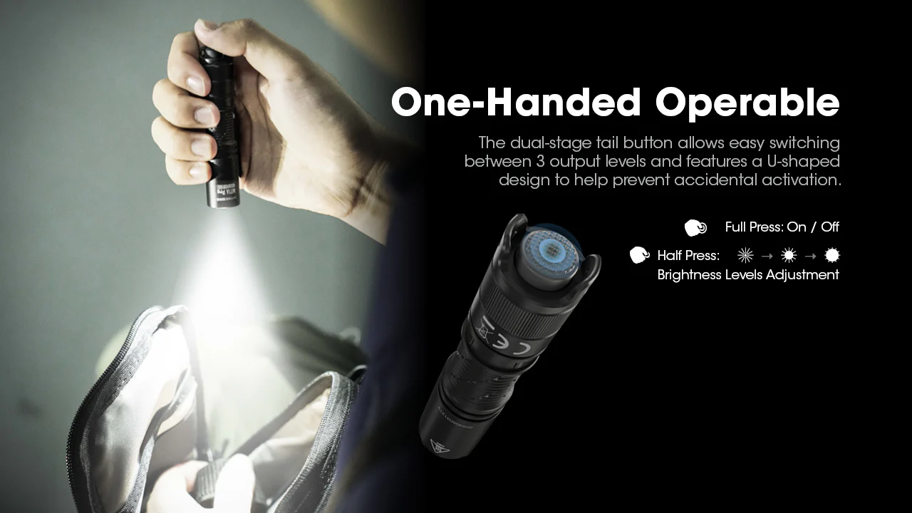 Nitecore MT1A Pro 800 Lumen Rechargeable EDC Flashlight, Use 1xAA - Image 6